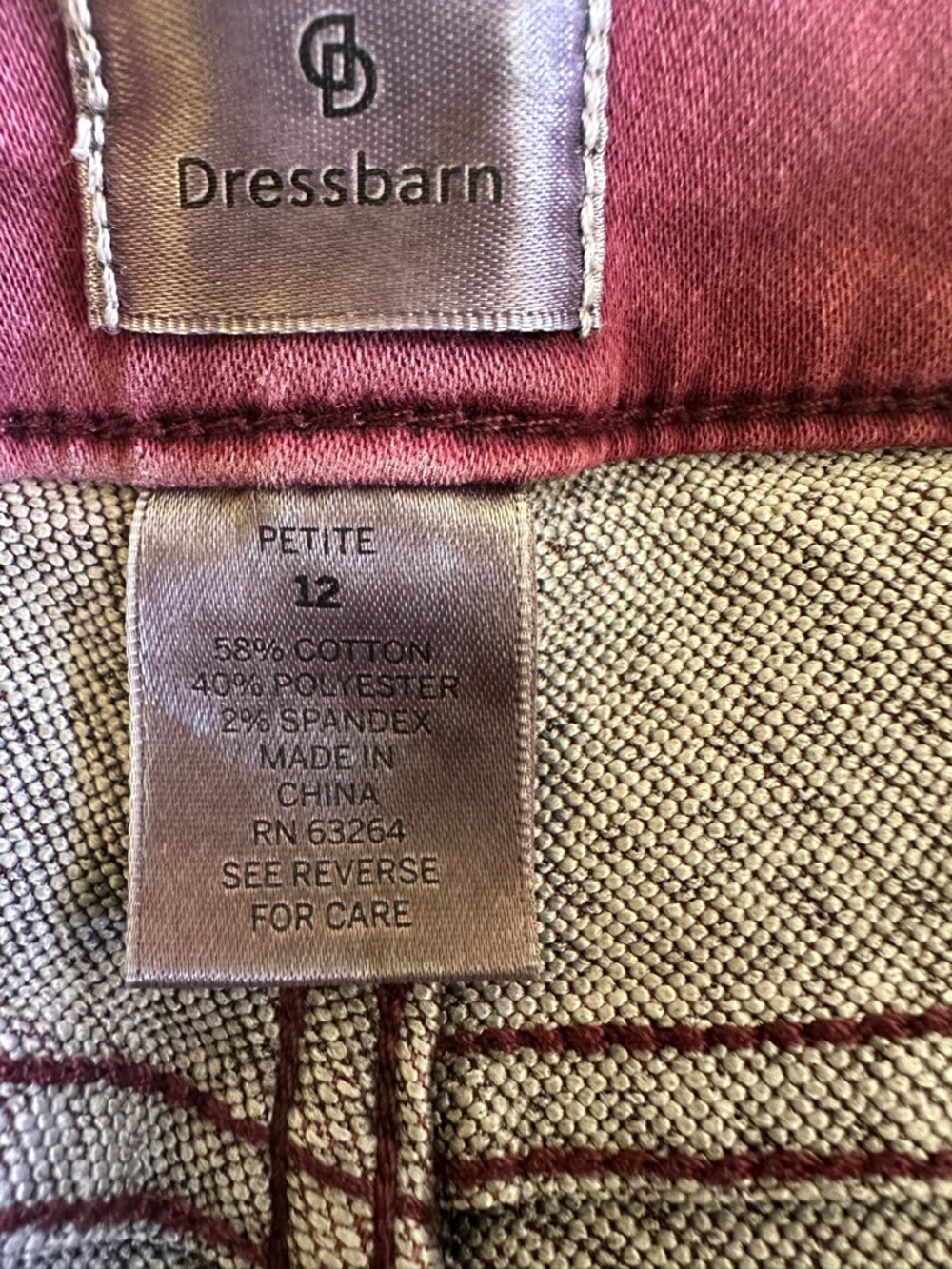 Dress Barn High-Rise Jeans in Dusty Rose - Picture 8 of 9